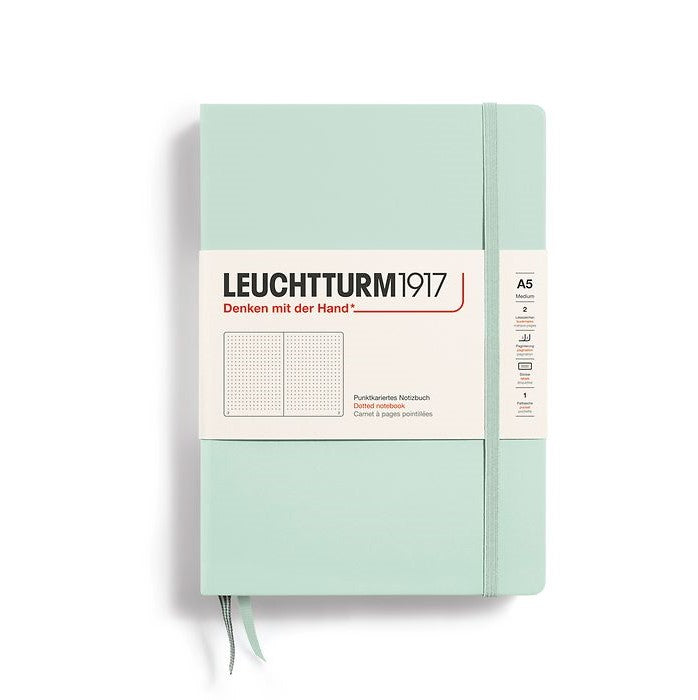 Mint Green A5 Medium Hardcover Dotted Classic Notebook from Leuchtturm1917