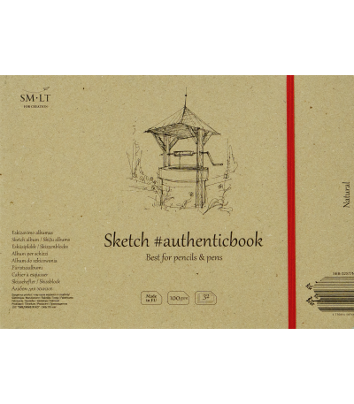 Natural Sketch Pad #authenticbook - 32 pages (9 5/8" x 6 7/8")