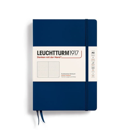 Navy A5 Medium Hardcover Dotted Classic Notebook from Leuchtturm1917