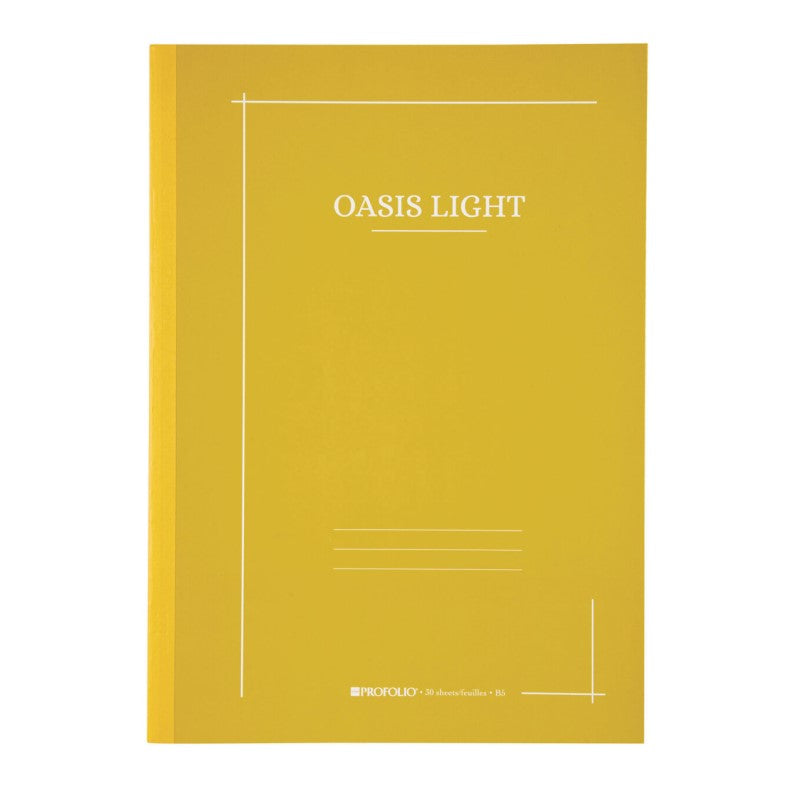 7"x 9.9" B5 Large Mustard Oasis Light Notebook