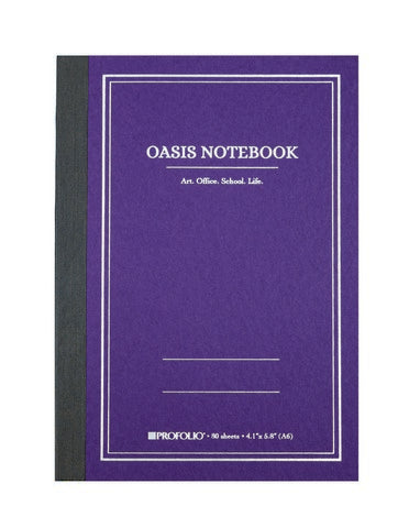 4.1"x 5.8" A6 Small Purple Oasis Notebook