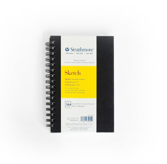 300 Series 5.5"x 8.5" Hardcover Wirebound Sketch Art Book 72 sheets