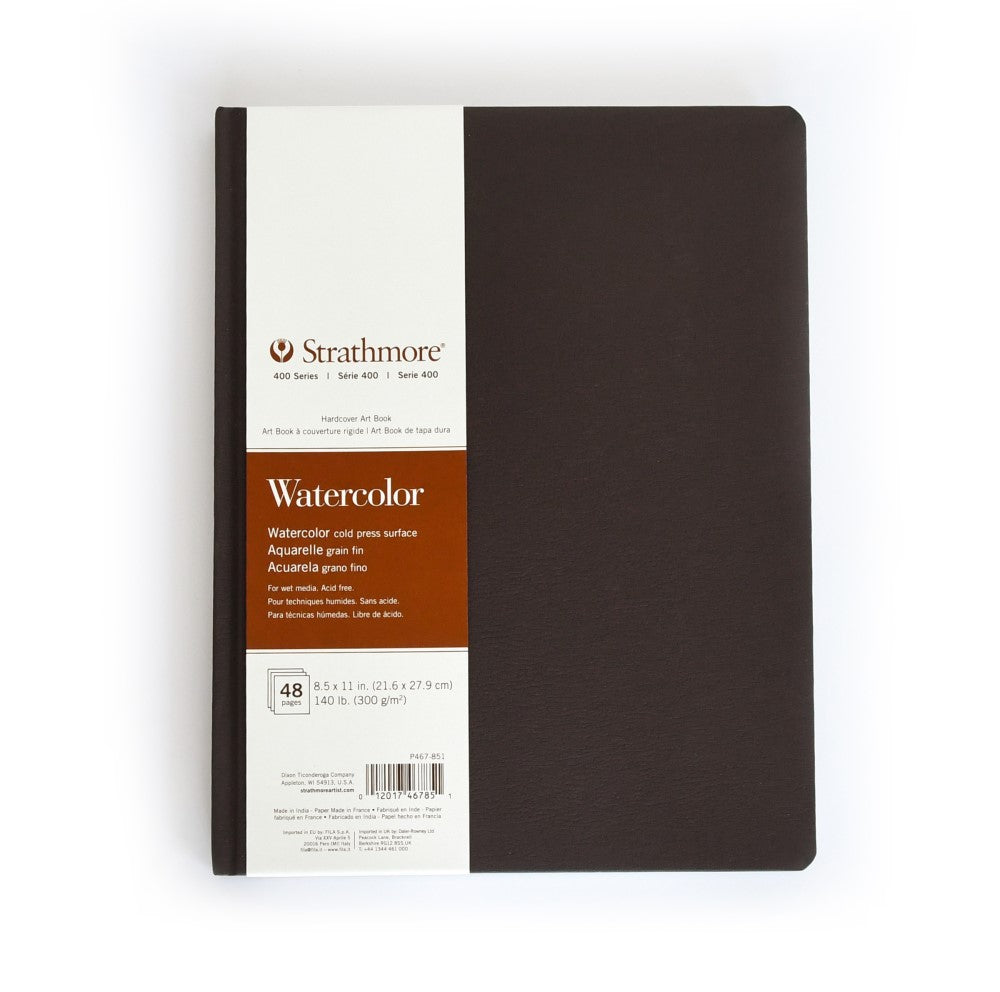 400 Series 8.5"x 11" Hardbound Watercolor Art Book 24 sheets