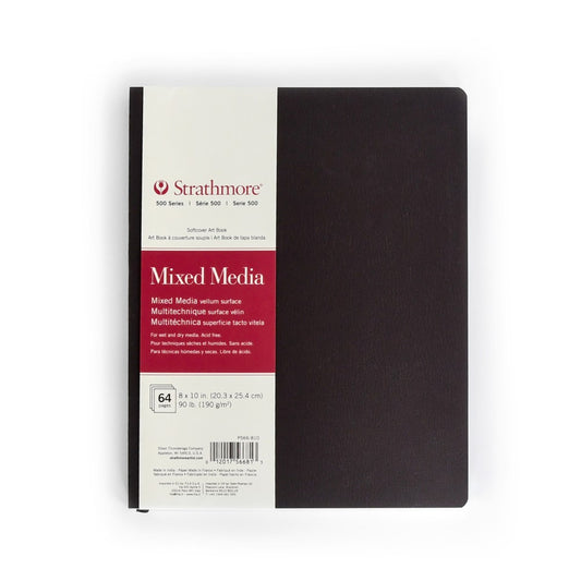 500 Series 8"x 10" Softcover Mixed Media Art Book 32 sheets