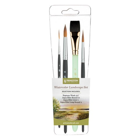 Princeton Watercolor Landscape Set with 4 brushes