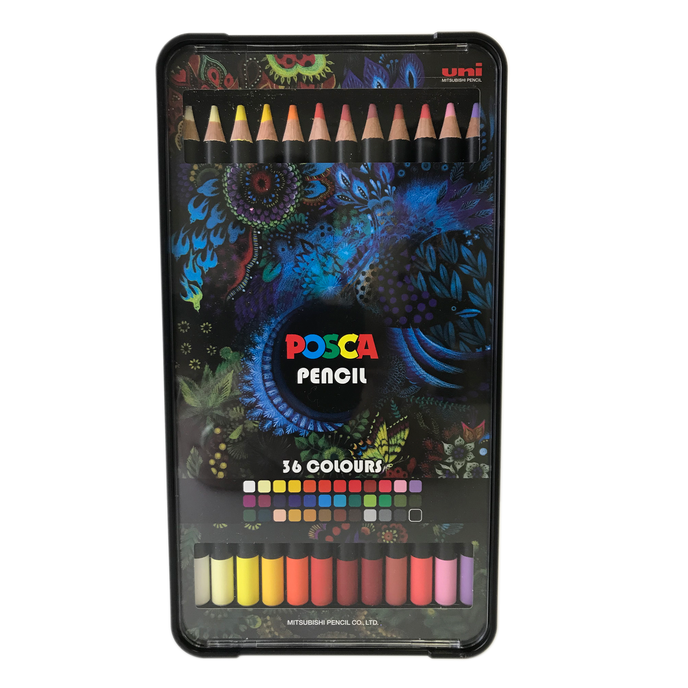 Uni Posca 36 Color Pencil Set