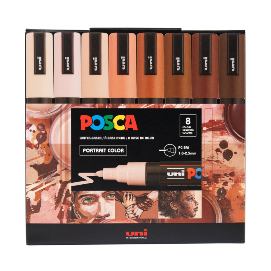 Posca 5M Portrait Marker Set