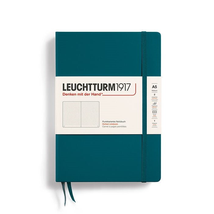 Pacific Green A5 Medium Hardcover Dotted Classic Notebook from Leuchtturm1917