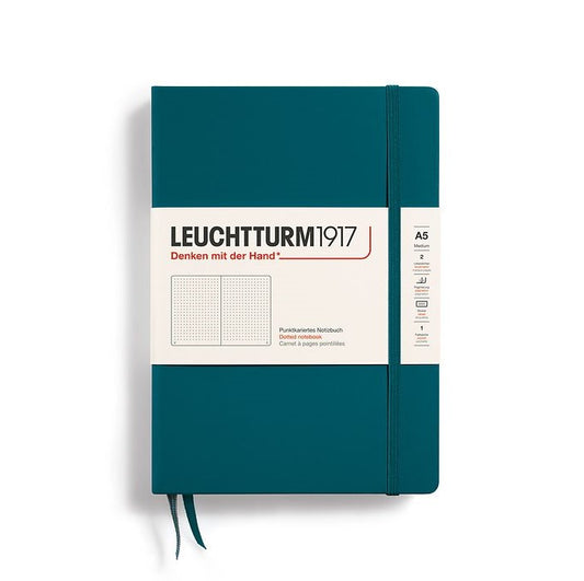 Pacific Green A5 Medium Hardcover Dotted Classic Notebook from Leuchtturm1917