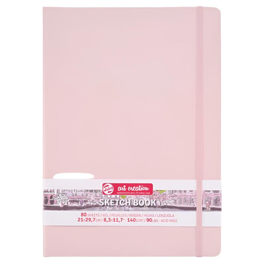 Talens Art Creation Sketchbook - Pastel Pink 11.7" x 8.3" Large Portrait