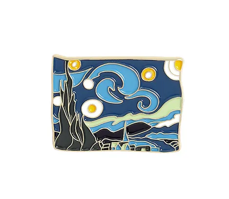 Enamel Pin: Small Starry Night