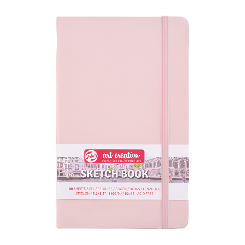 Talens Art Creation Sketchbook - Pastel Pink 8.3" x 5.1" Medium Portrait