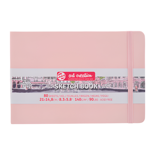 Talens Art Creation Sketchbook - Pastel Pink 5.8" x 8.3" Landscape