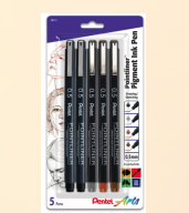 Pointliner Set/5 pens Assorted 0.5 NEW!