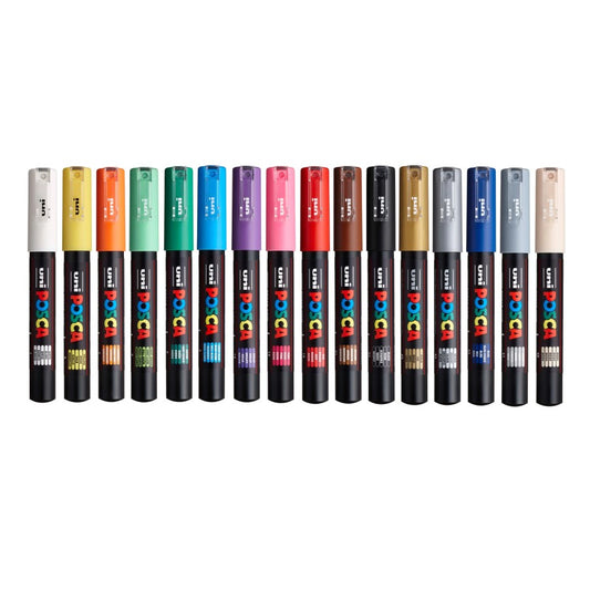 16 Marker 1M Uni Posca Set