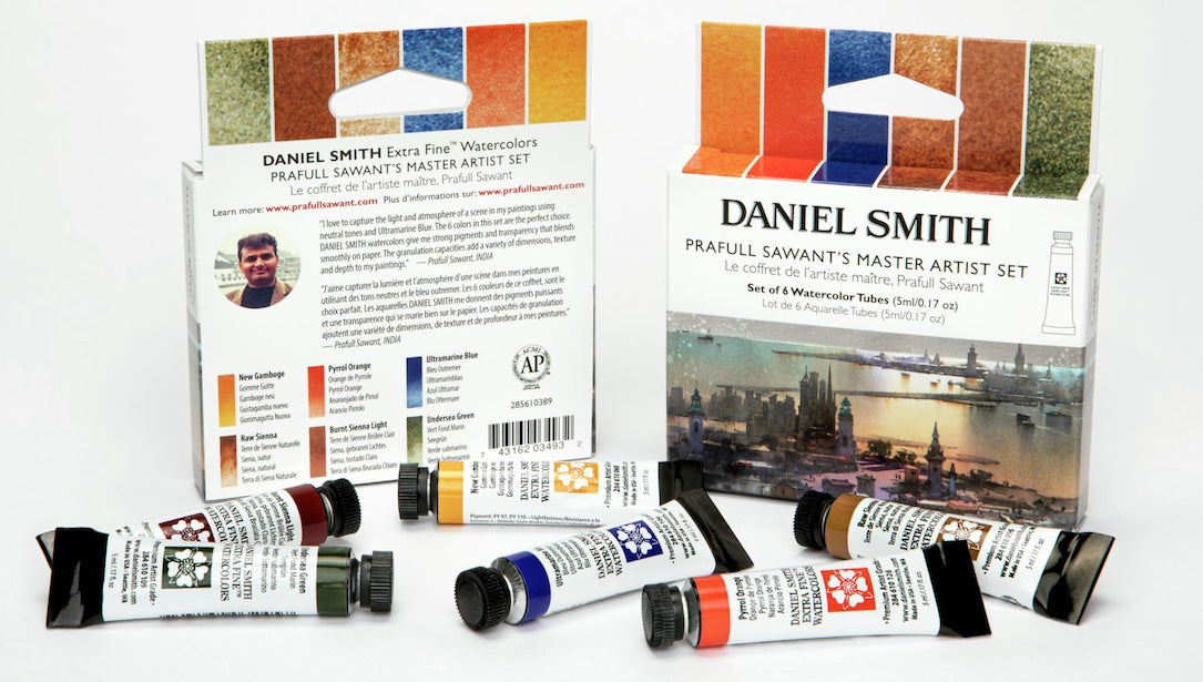 Praful Sawant Master Artist Set – Daniel Smith watercolors (10 tube)