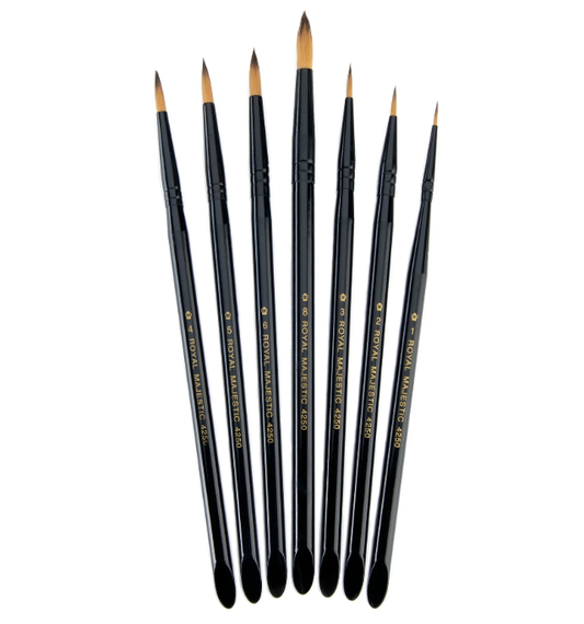 Majestic Brush Set RMAJ-ROUND: 7 Brushes