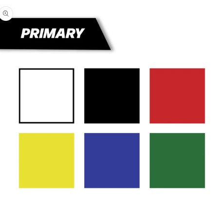 6pc Acrylic 1.2mm FINE Primary Marker Set