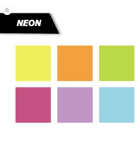 6pc Acrylic 1.2mm FINE Neon Marker Set