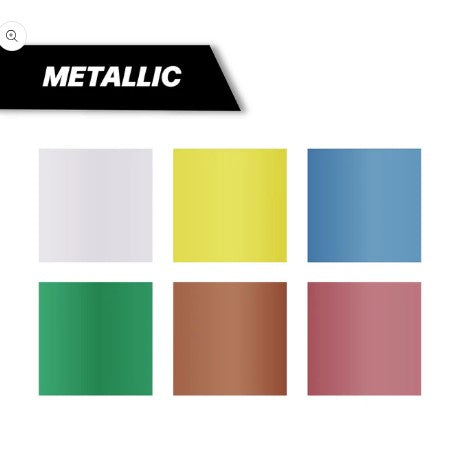6pc Acrylic 2.0mm MEDIUM Metallic Marker Set
