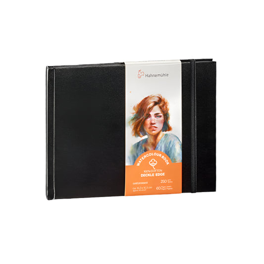 Hahnemuhle 100% Cotton Deckle Edge Watercolour Book-Five Sizes!