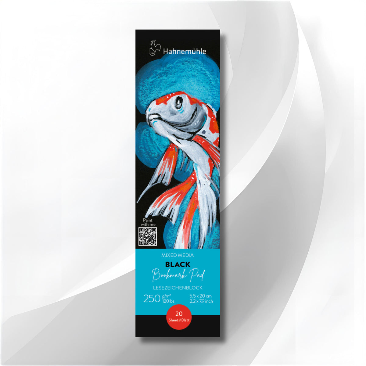Hahnemuhle Bookmark Pad: BLACK PAPER 20sht