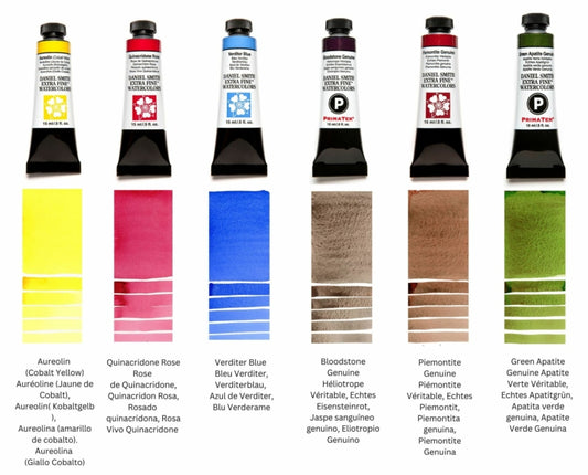 Raffaele Ciccaleni's Master Artist Set Primary & Primateks – Daniel Smith watercolors (6 tube)