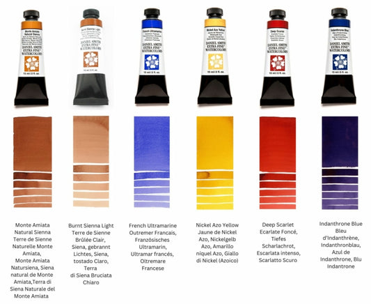 Raffaele Ciccaleni's Master Artist Set Traditional & Modern – Daniel Smith watercolors (6 tube)