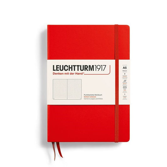 Red A5 Medium Hardcover Dotted Classic Notebook from Leuchtturm1917