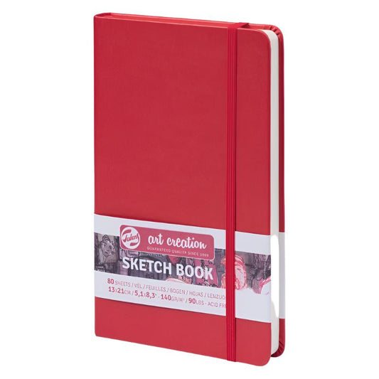 Talens Art Creation Sketchbook - Red 8.3" x 5.1" Medium Portrait