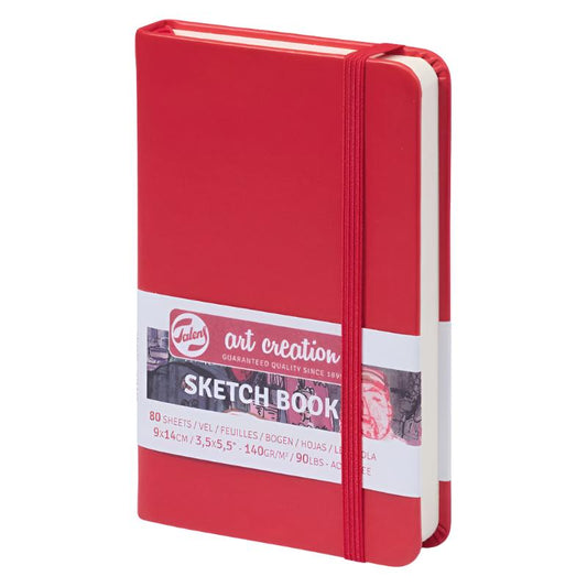 Talens Art Creation Sketchbook - Red 5.5" x 3.5" Small Portrait