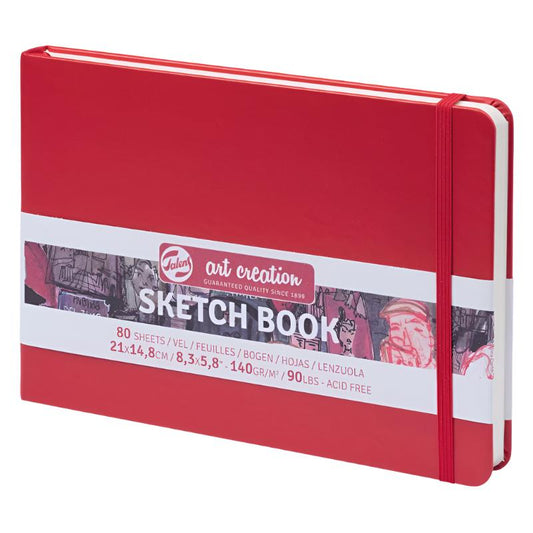 Talens Art Creation Sketchbook - Red 5.8" x 8.3" Landscape