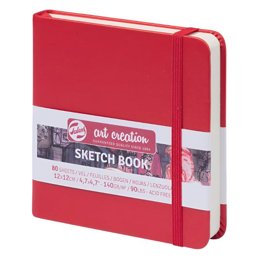 Talens Art Creation Sketchbook - Red 4.7" x 4.7" Small Square