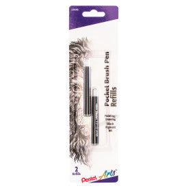 Pocket Brush Pen REFILLS Black Pkg/2