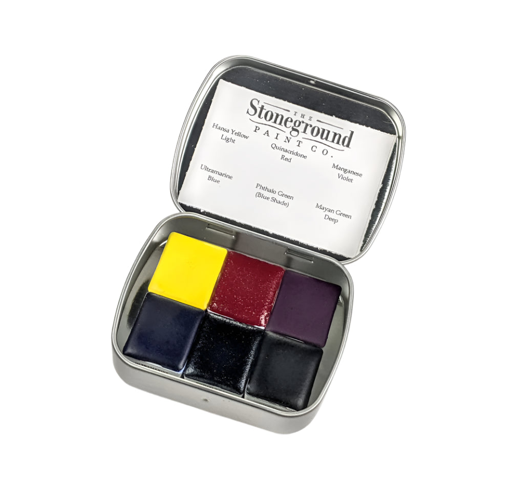 Stoneground Paint Co WATERCOLOR Half Pan Palettes