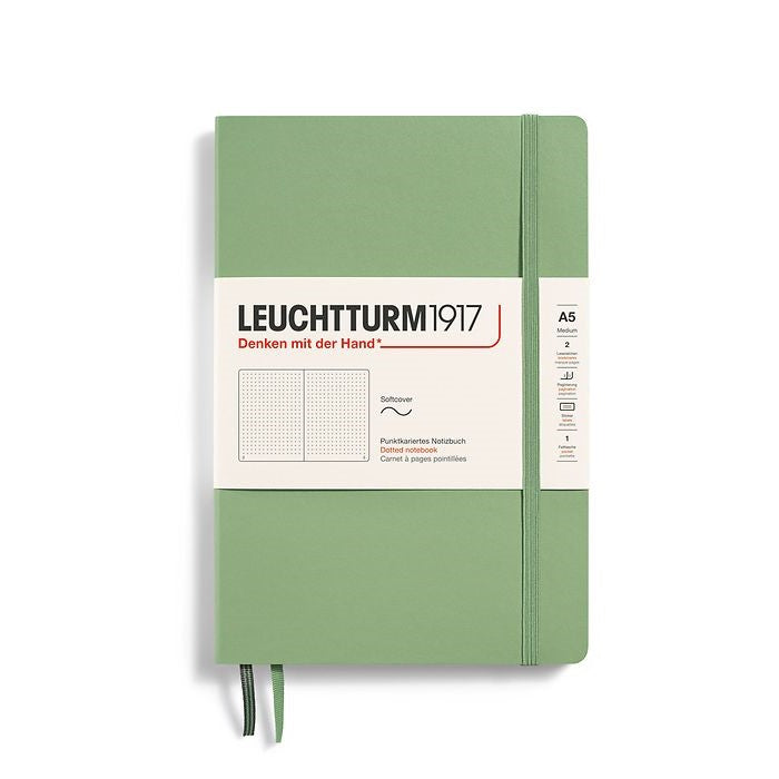 Sage A5 Medium Softcover Dotted Notebook from Leuchtturm1917