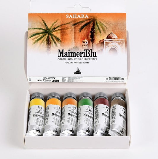 MaimeriBlu Sahara Watercolor Set: 6 12ml tubes