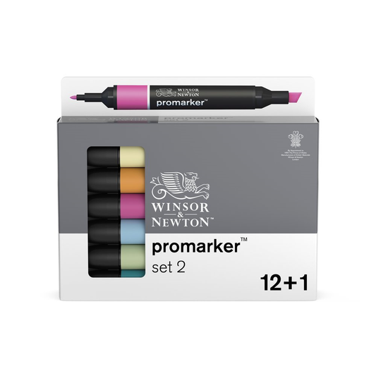 12+1 #0290138 Set 2 Winsor & Newton (Alcohol) ProMarker Set