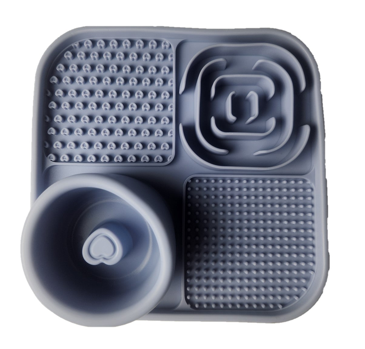 Combination Brush-Cleaning Silicone Mat with Attached Water Bowl #9012