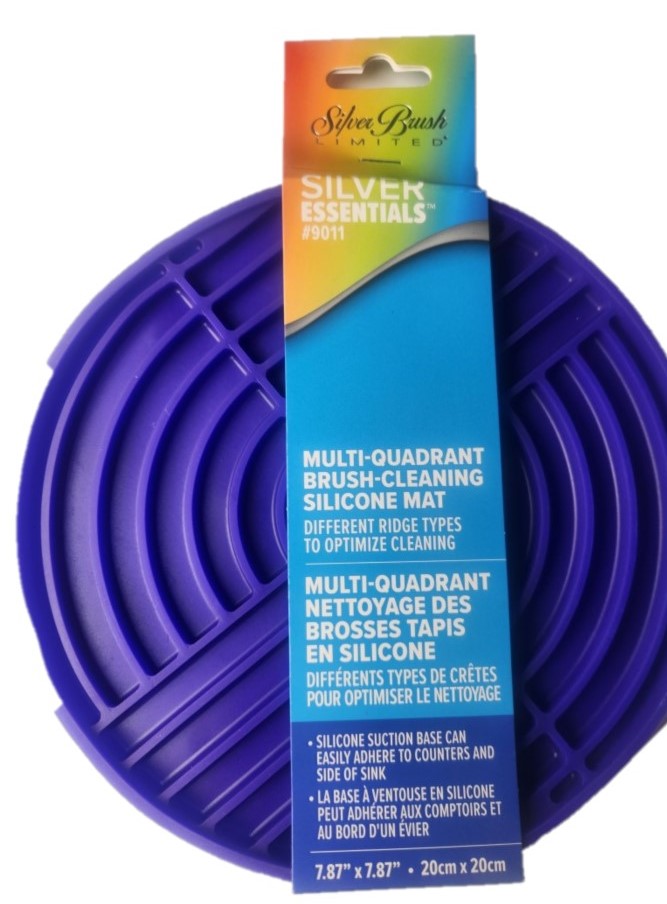 Multi-Quadrant Brush-Cleaning Silicone Mat #9011