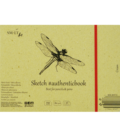 Sketch Book #authenticbook - 32 pages (9 5/8" x 6 7/8")
