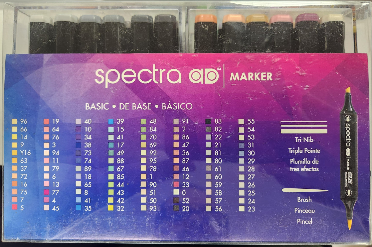 Spectra Double-Ended Alcohol Markers 96 Basic Set