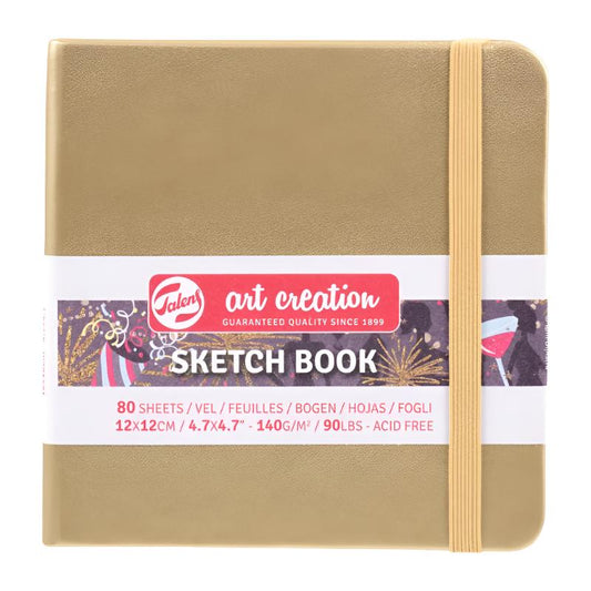 Talens Art Creation Sketchbook - White Gold 4.7" x 4.7" Small Square