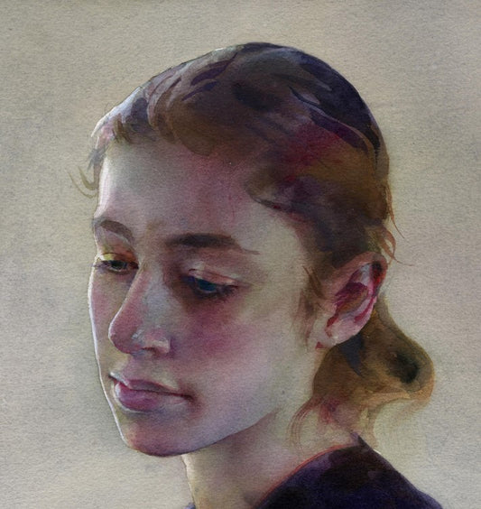 Stan Miller Painting the Portrait in Watercolor