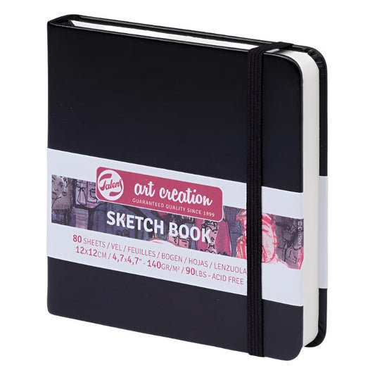 Talens Art Creation Sketchbook - Black 4.7" x 4.7" Small Square