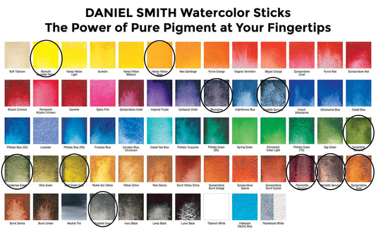 "The Ken" Daniel Smith Watercolor Sticks (with bonus pouch)