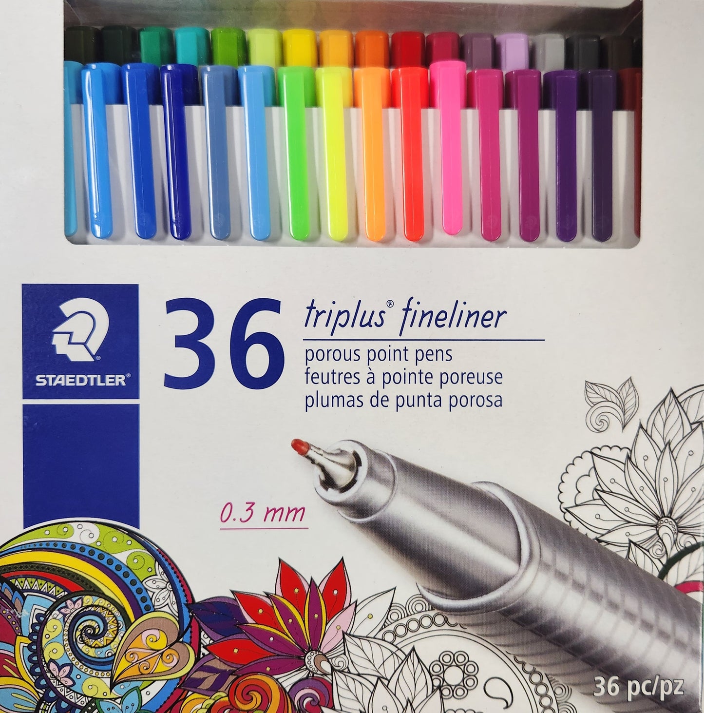 36pc Triplus Fineliner Pens Set