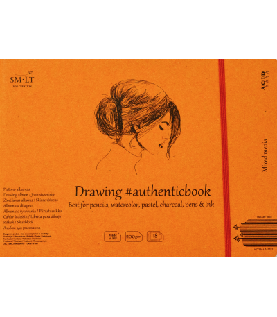 Universal Mixed Media #authenticbook - 18 pages (9 5/8" x 6 7/8")