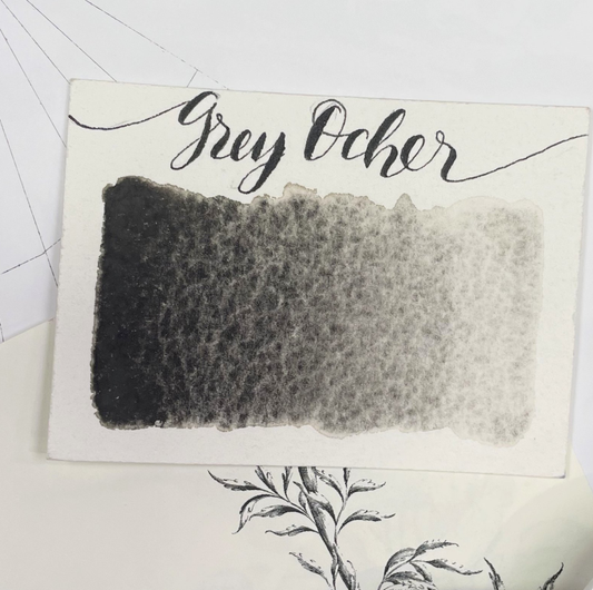 Grey Ochre Half Pan Watercolor: Stoneground Paint Co.