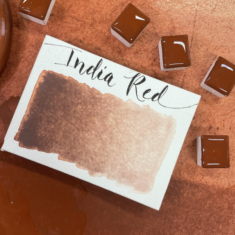 Caput Mortuum Half Pan Watercolor: Stoneground Paint Co.